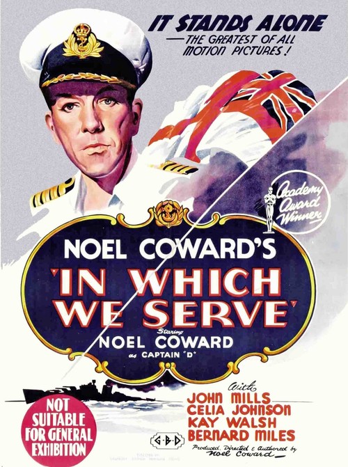 1942 In Which We Serve movie poster