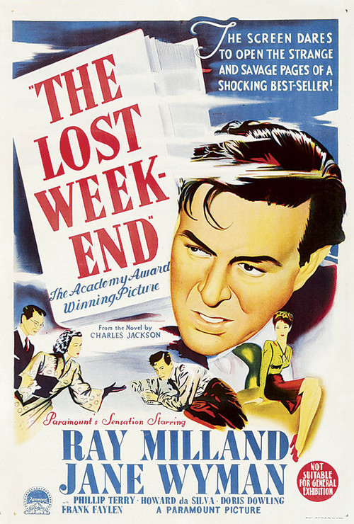 1945 The Lost Weekend movie poster