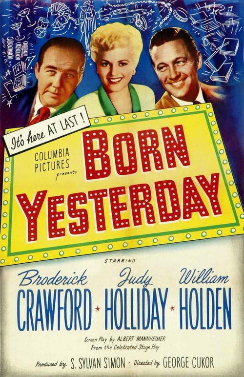 1950 Born Yesterday movie poster