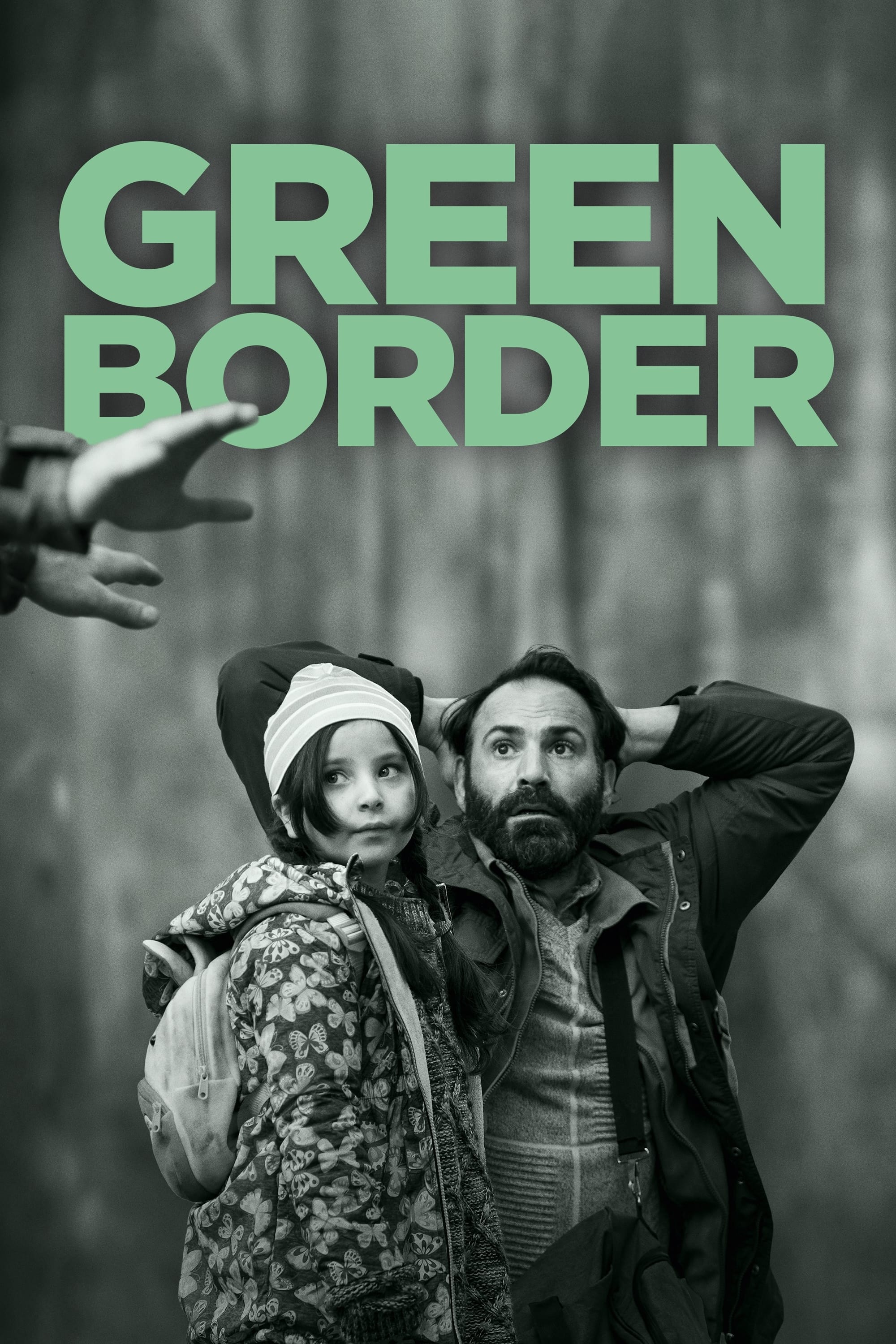 Green Border Poster