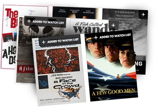 Sign up for access to your own watch list of movies